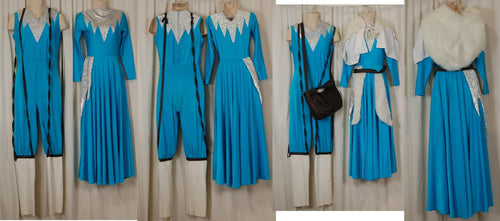 9 Blue Dresses + 1 Male Uniform guardcloset