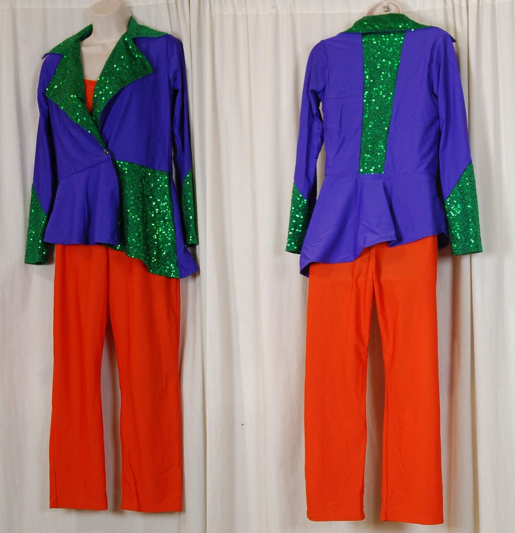 18 Purple/green/orange 2-piece Uniforms Band Shoppe