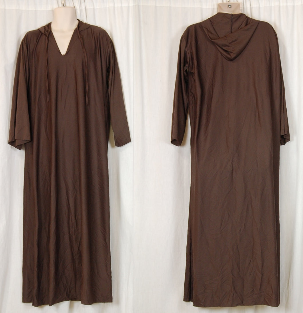 21 Brown Hooded Full Length Robes Rubie's