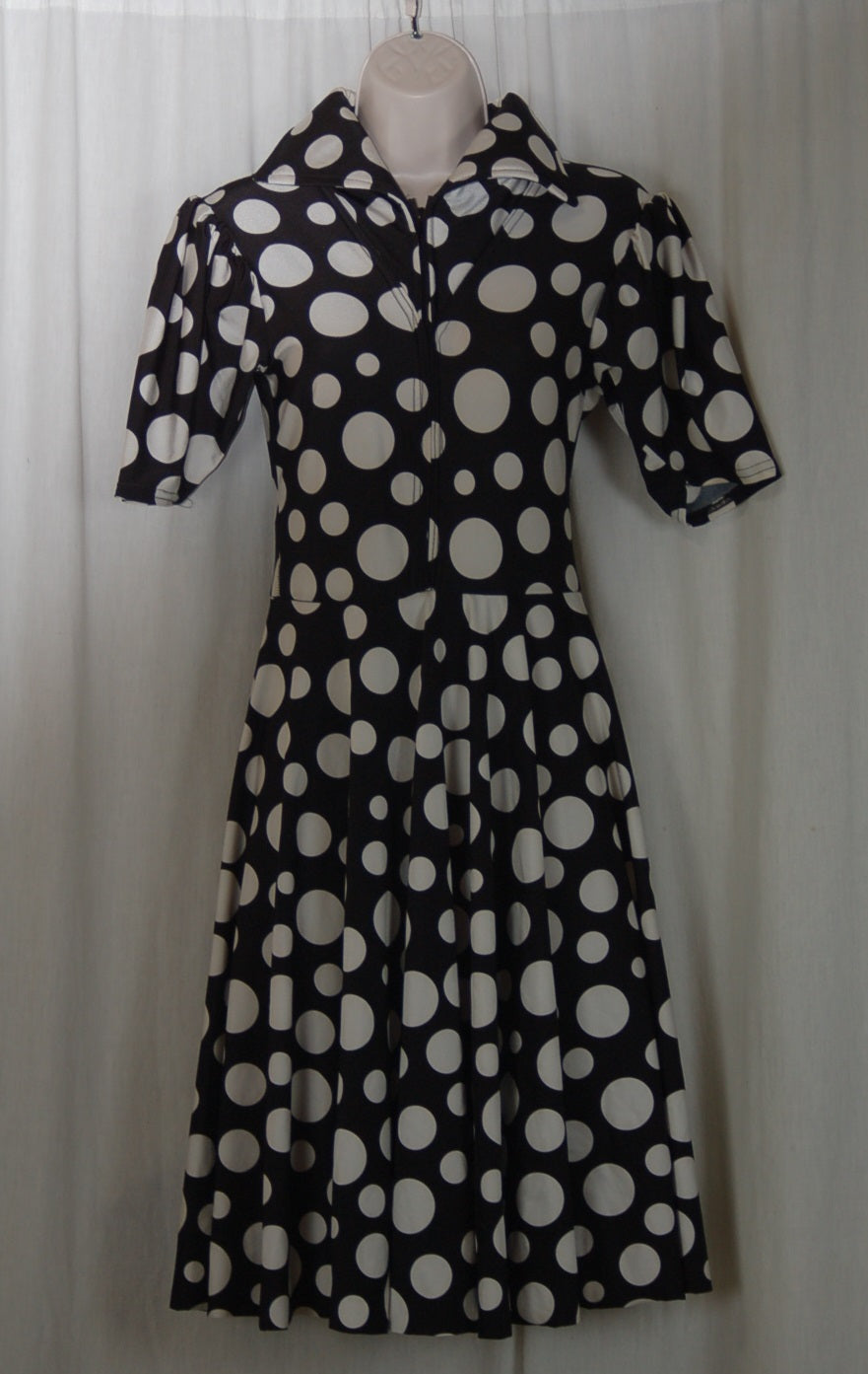 7 black/white polka dot dresses ADT Bodywear