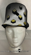 Load image into Gallery viewer, 61 Black/white/orange/yellow &quot;cube&quot; Performance Tops + 68 Coordinating Shako Covers Vivace
