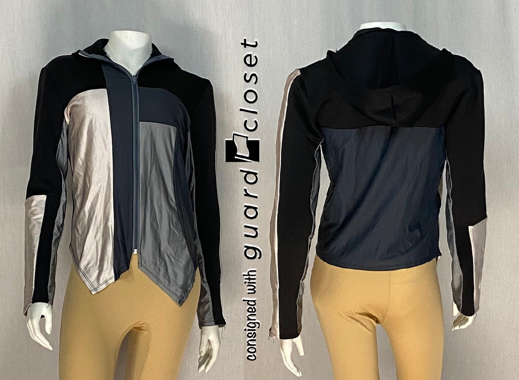 15 black/gray/white zip-up hooded jackets guardcloset