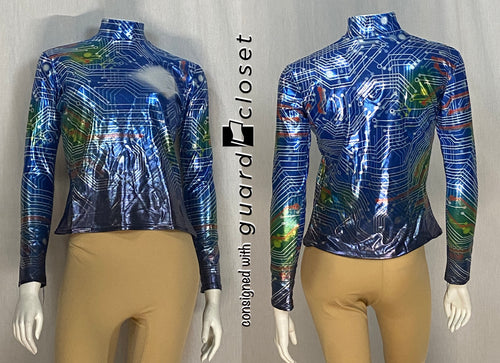 130 green/blue circuit board performance tops Fred J. Miller