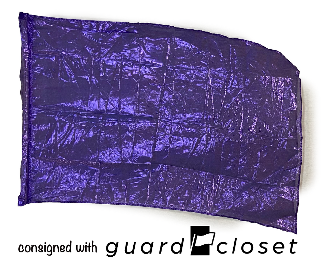 5 solid purple flags Band Shoppe