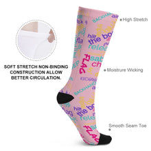 Load image into Gallery viewer, Colorguard Vocabulary Colorblock Socks Inkedjoy
