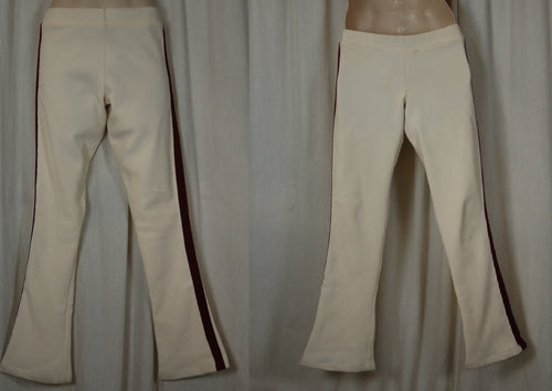10 Beige Pants W/maroon Stripe Dance Sophisticates