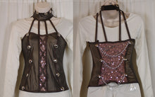 Load image into Gallery viewer, 9 Brown/pink Choker Style Tops A Wish Come True
