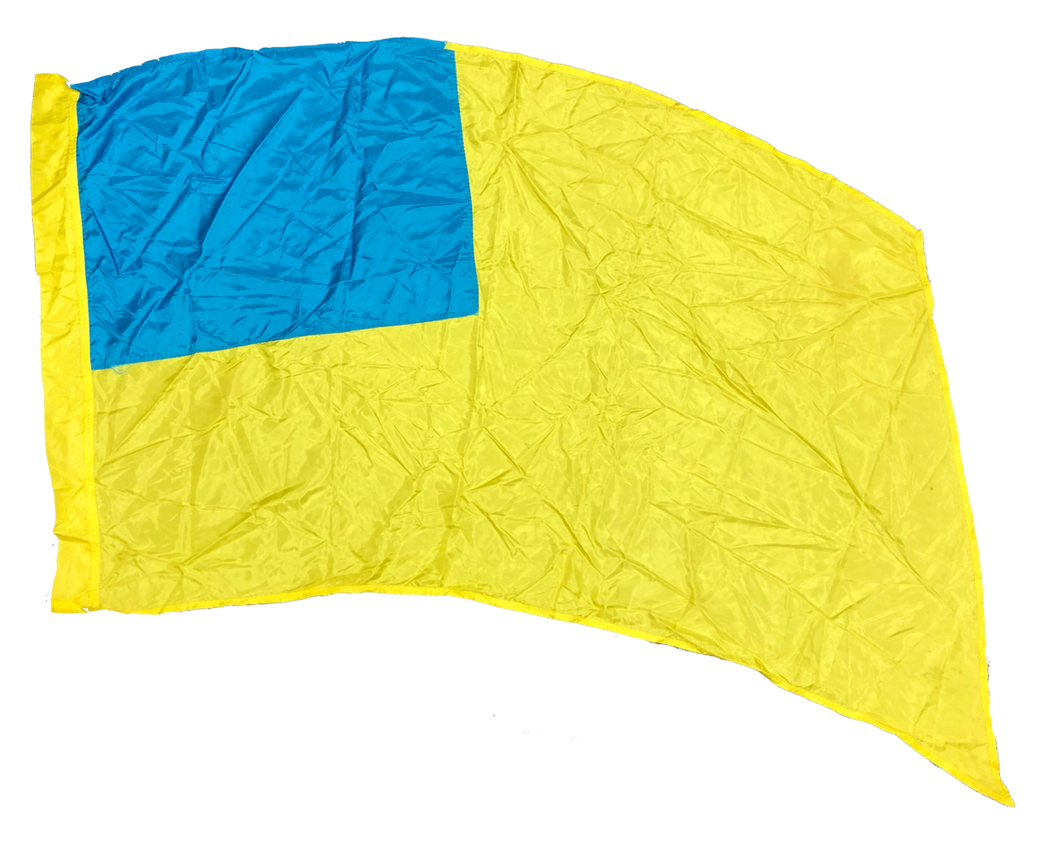 7 blue/yellow block flags guardcloset
