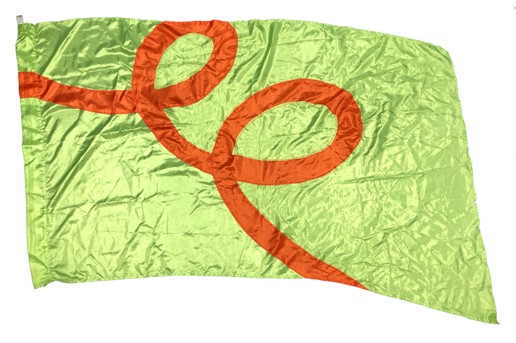 6 green w/orange loops flags guardcloset