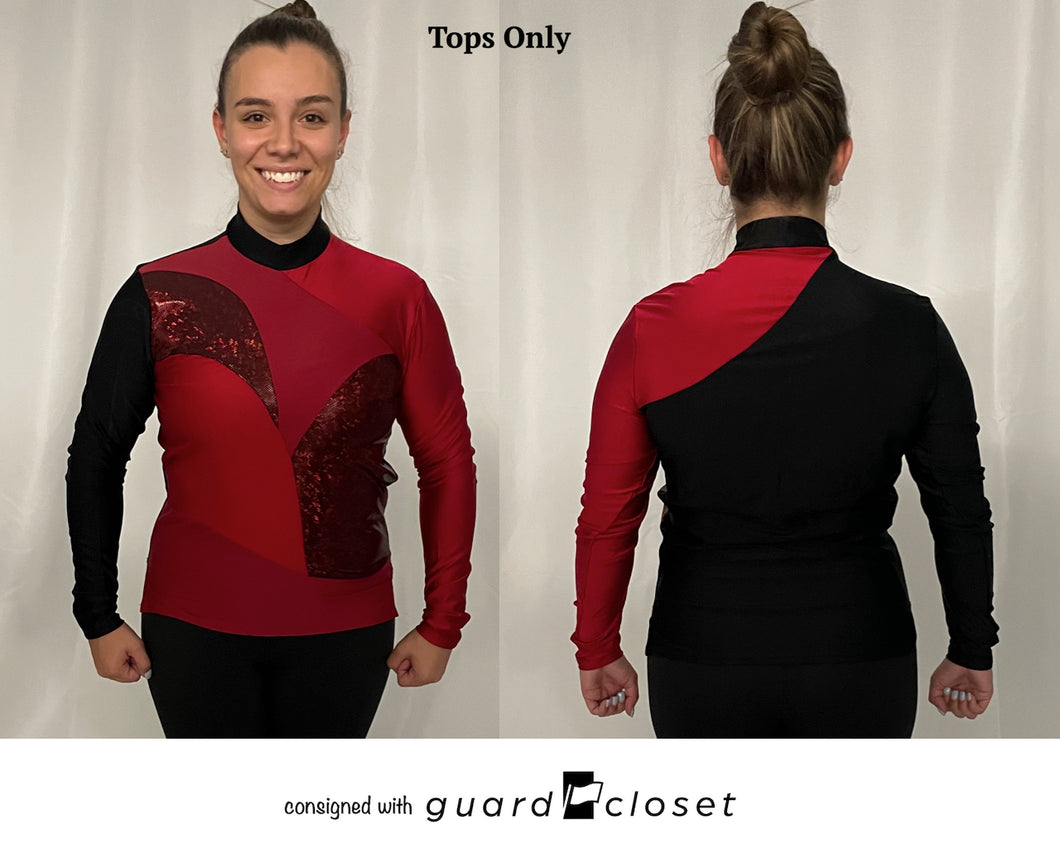 48 Red Long Sleeve Tops Creative Costuming & Designs