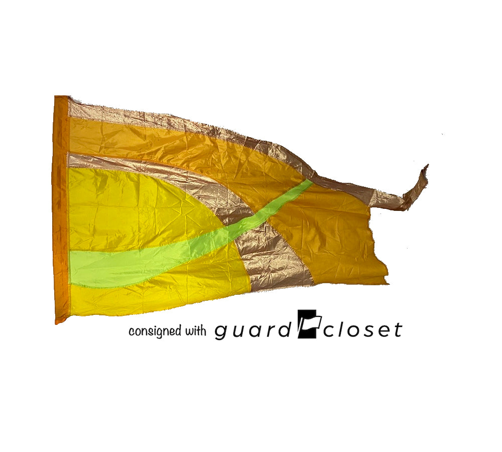18 Orange/ Yellow/ Lime Green/copper Flags guardcloset