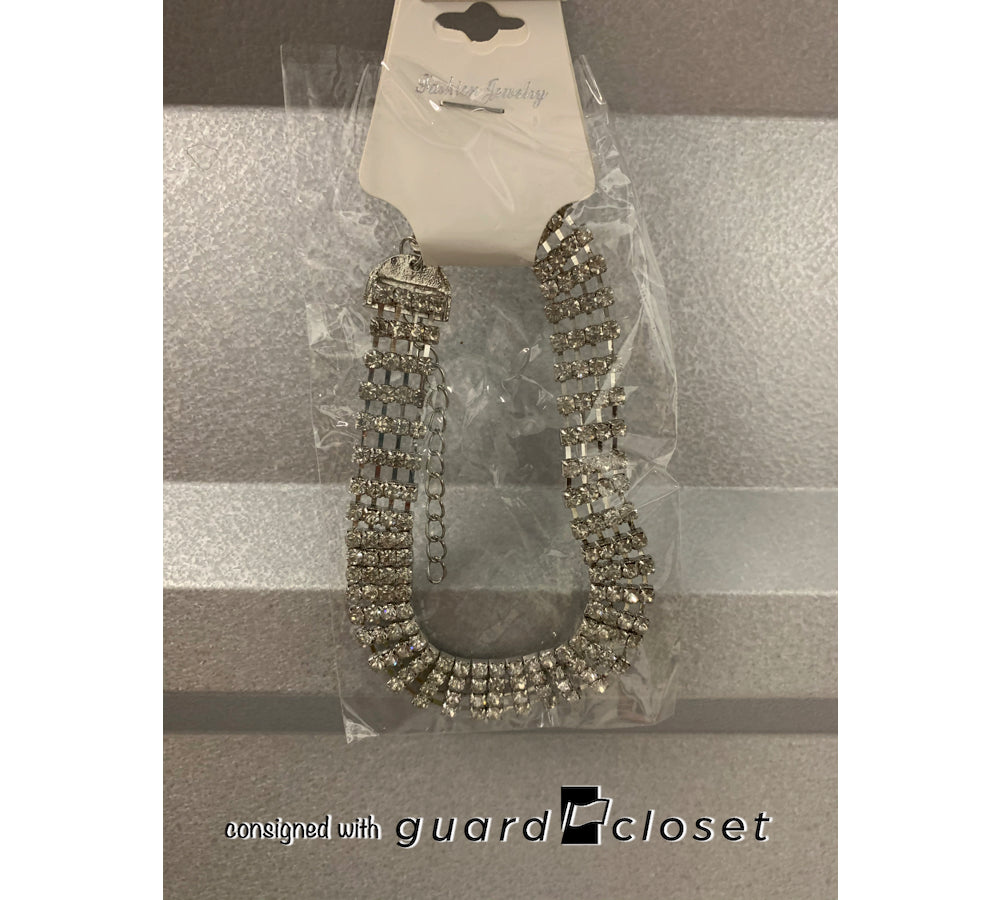42 Rhinestone Choker Necklaces Fashion Jewelry