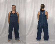 Load image into Gallery viewer, 21 blue denim overalls Wolverine
