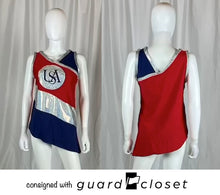 Load image into Gallery viewer, 26 Red/white/blue/silver &quot;usa&quot; Sleeveless Tunics guardcloset
