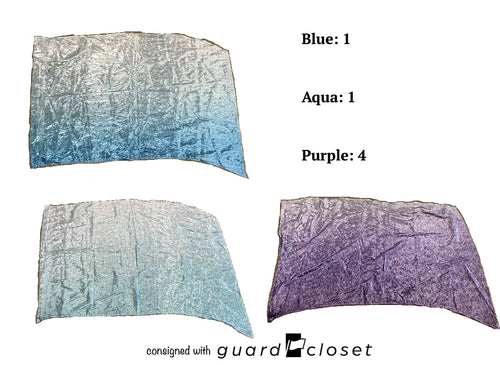 7 Purple/aqua/blue Flags Style Plus
