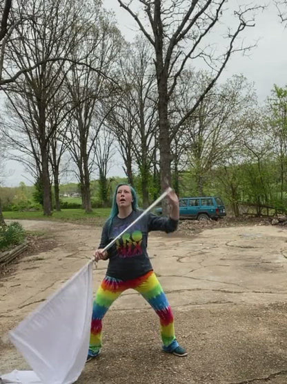 Practice Flags, White