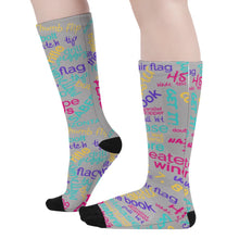Load image into Gallery viewer, Colorguard Vocabulary Colorblock Socks Inkedjoy
