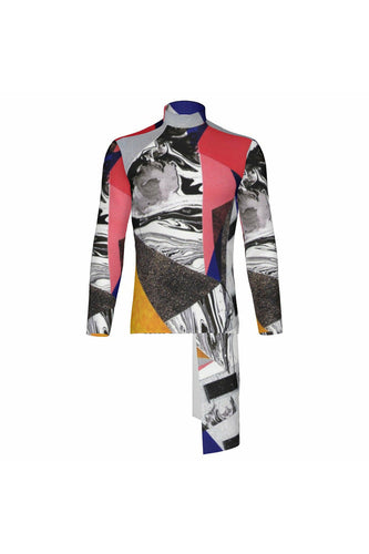 BASIC TOP NO ZIPPER WITH DRAPE TM-1040 MDN